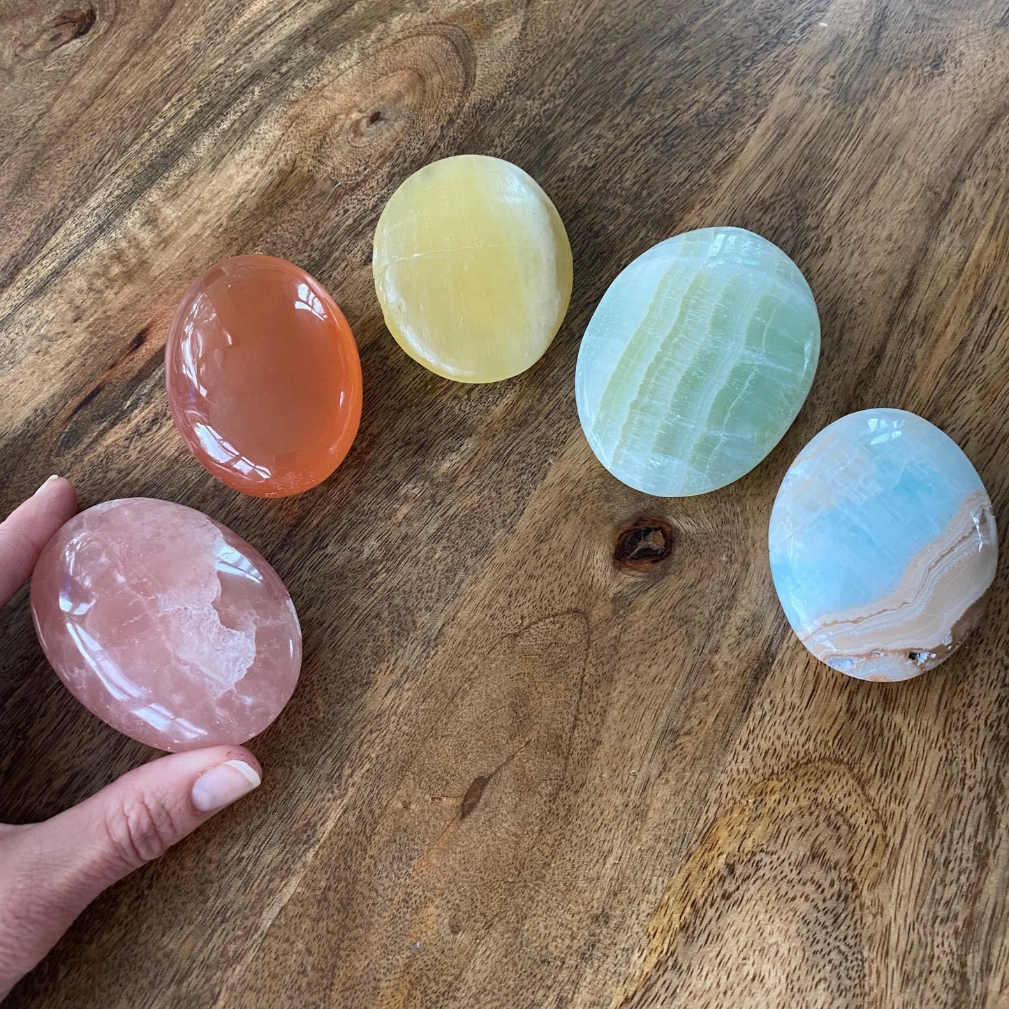 5 Piece Rainbow Palm Set - 106 - Starseed Collective