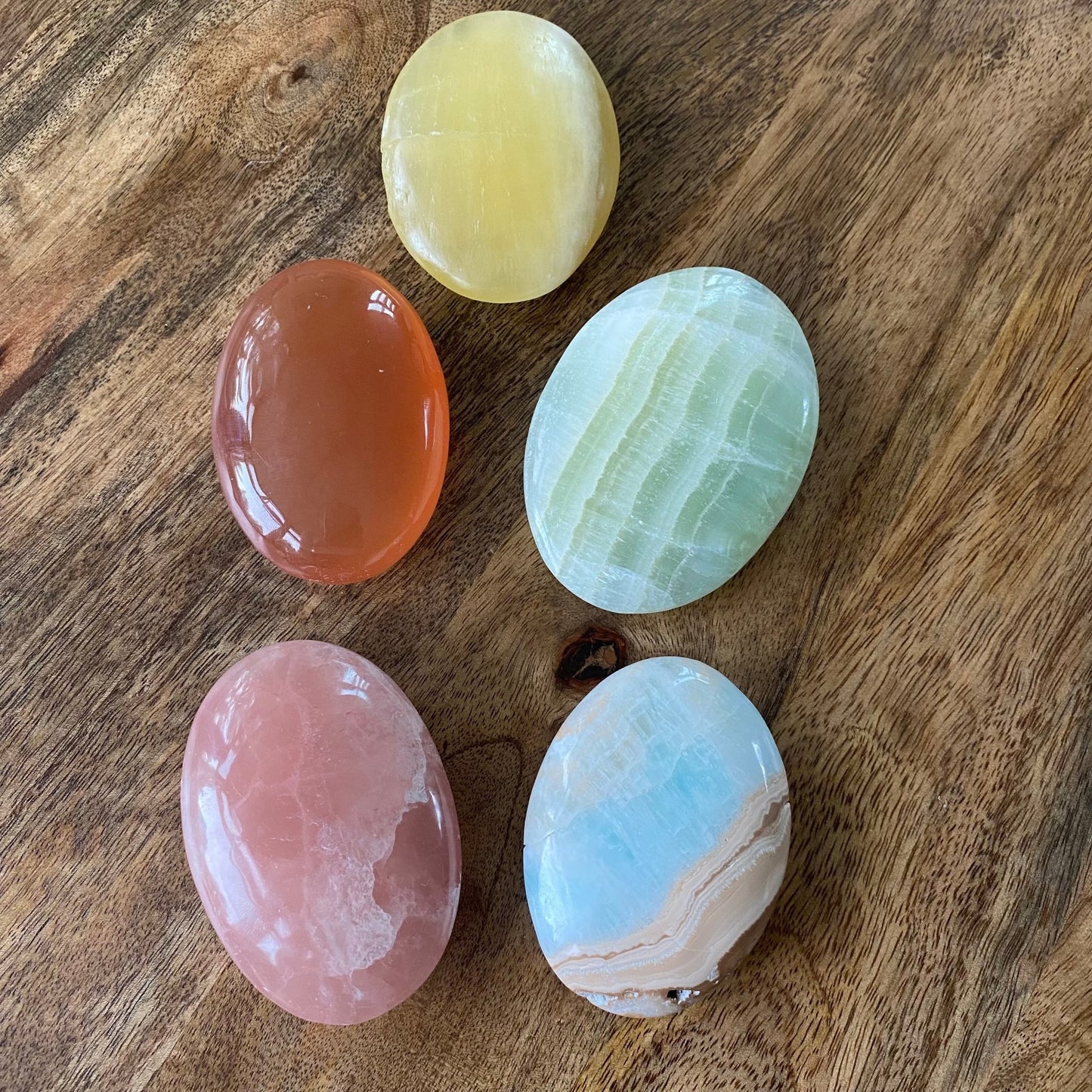 5 Piece Rainbow Palm Set - 106 - Starseed Collective