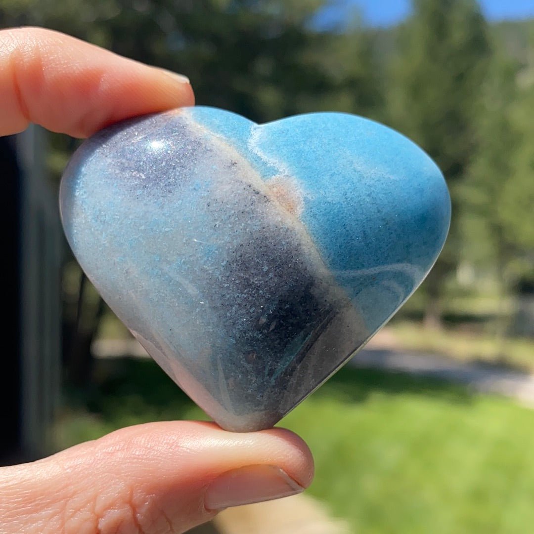 Blue Trolleite Heart - 16A - Starseed Collective