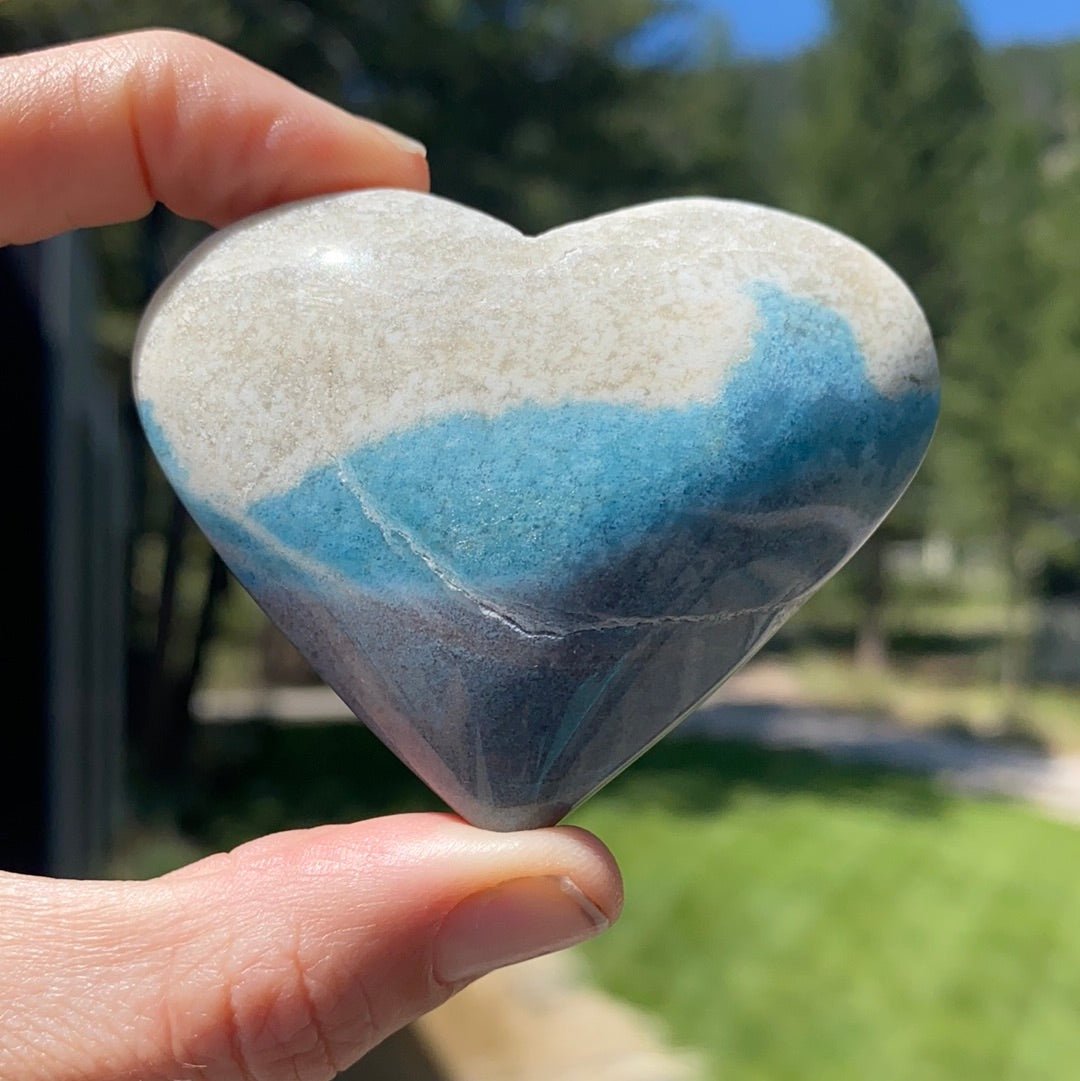 Blue Trolleite Heart - 20 - Starseed Collective
