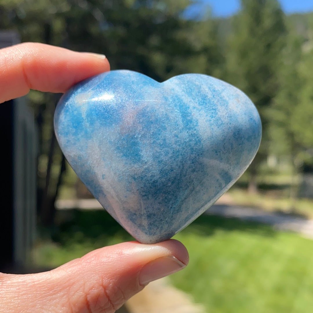 Blue Trolleite Heart - 21B - Starseed Collective