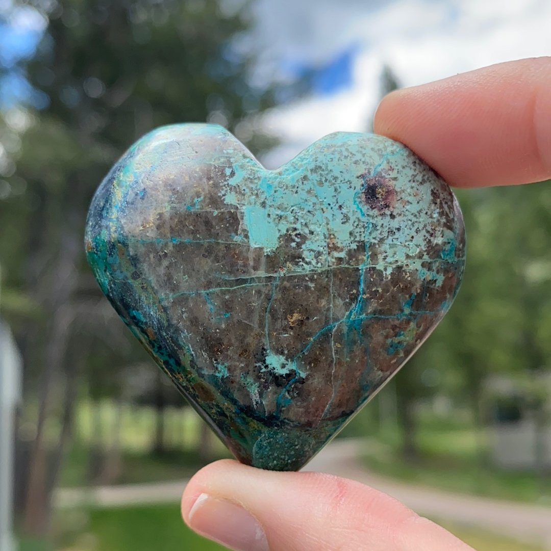 Chrysocolla Heart - 27B - Starseed Collective