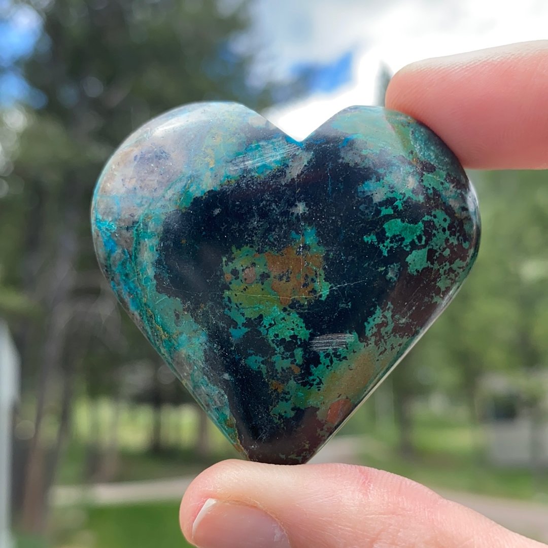 Chrysocolla Heart - 27B - Starseed Collective