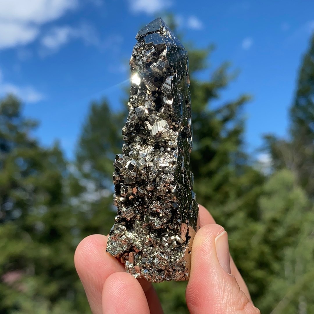 Gold Pyrite Tower - 63 - Starseed Collective