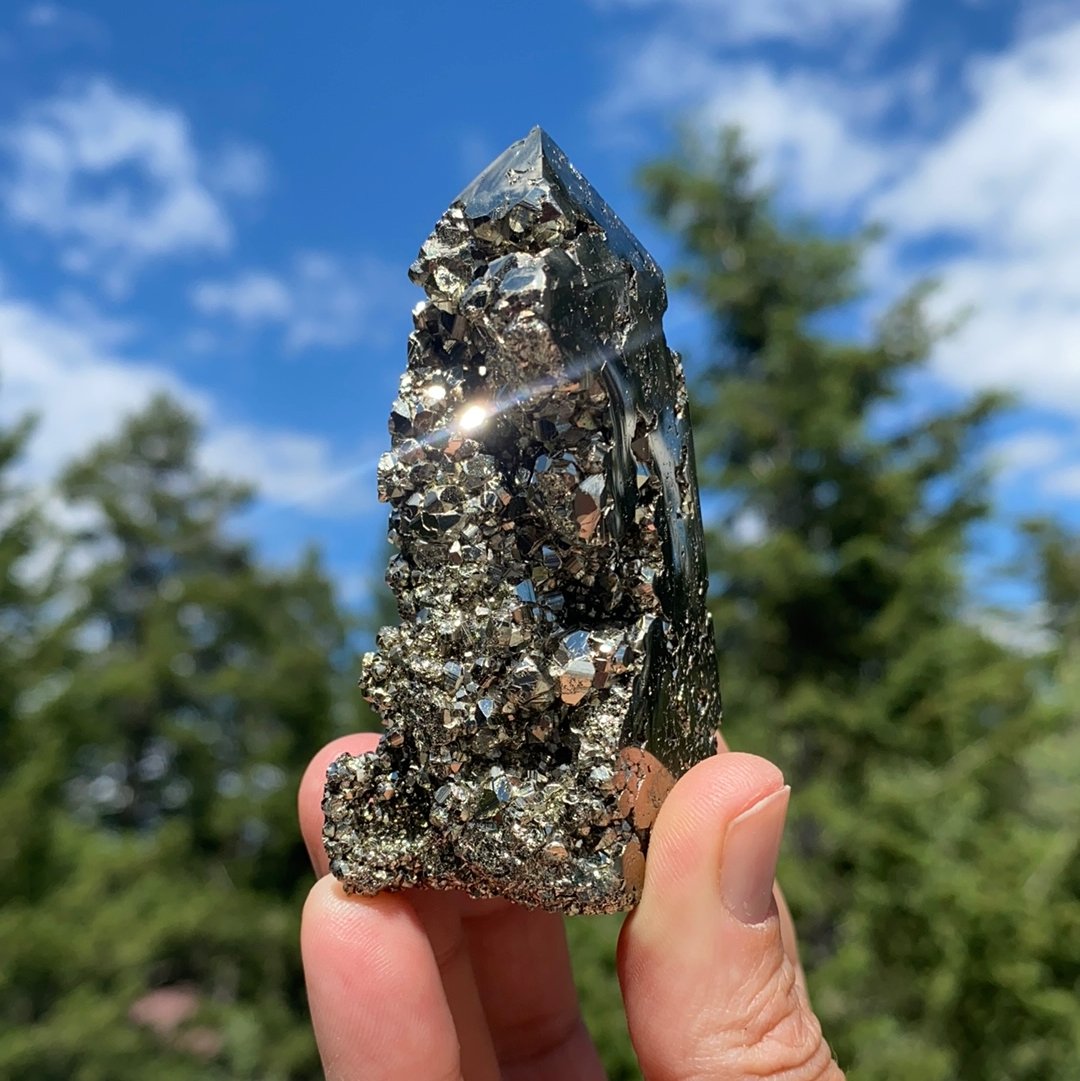 Gold Pyrite Tower - 88 - Starseed Collective