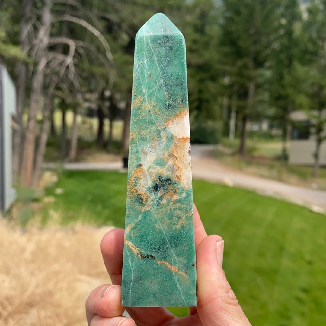 Green Aventurine Tower - 30 - Starseed Collective
