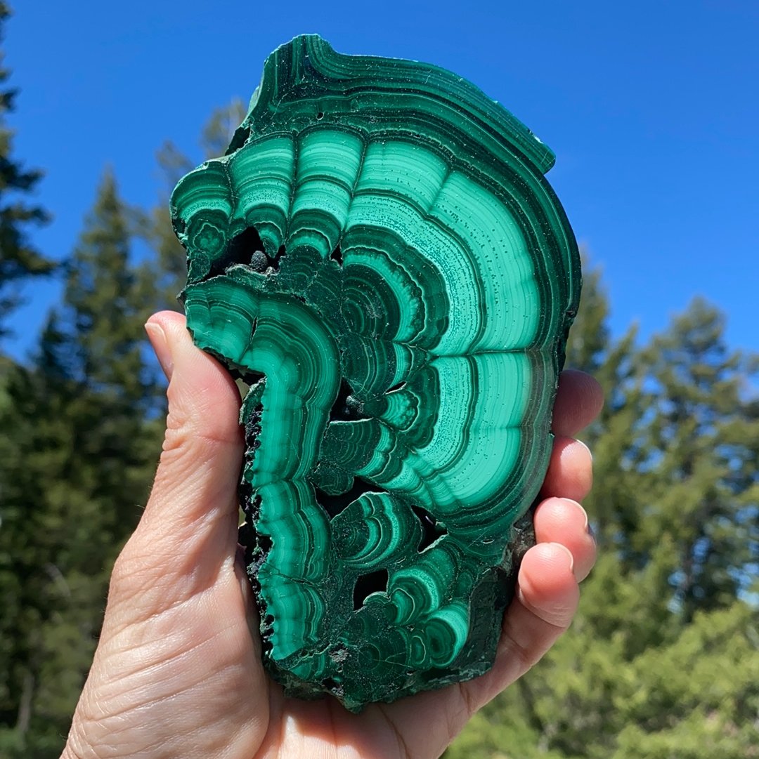 Green Malachite Slab - 211 - Starseed Collective