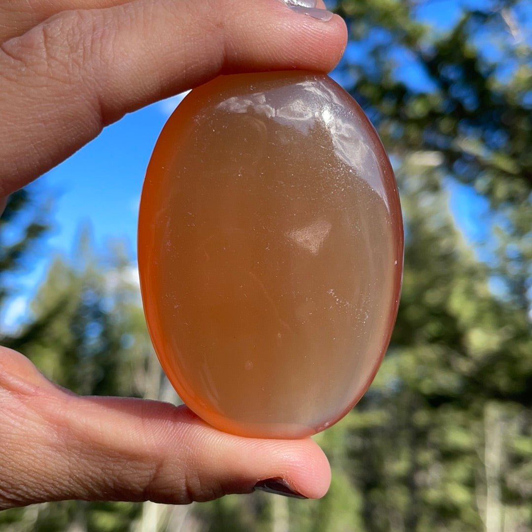 Honey Calcite Palm - 13 - Starseed Collective