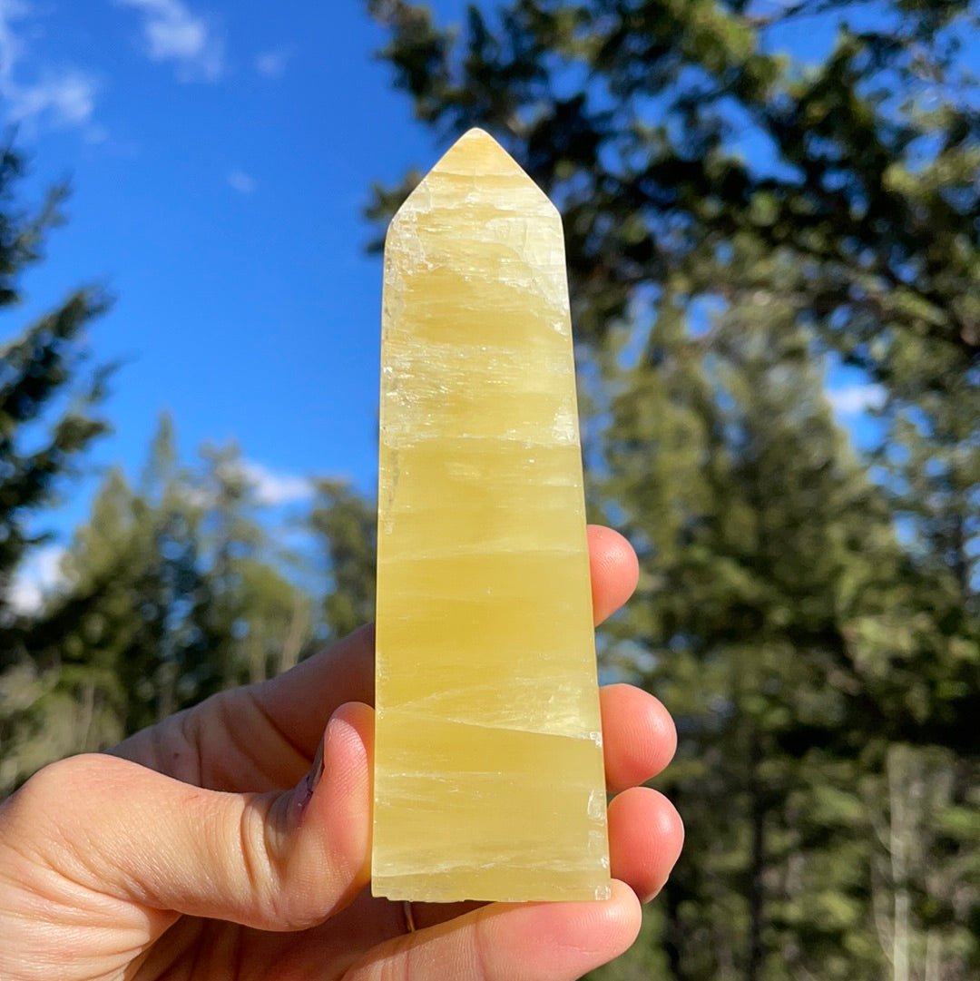 Lemon Calcite Tower - 32 - Starseed Collective
