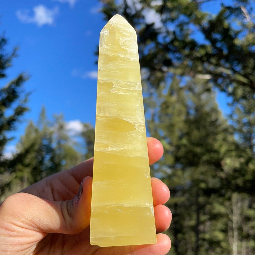 Lemon Calcite Tower - 35 - Starseed Collective