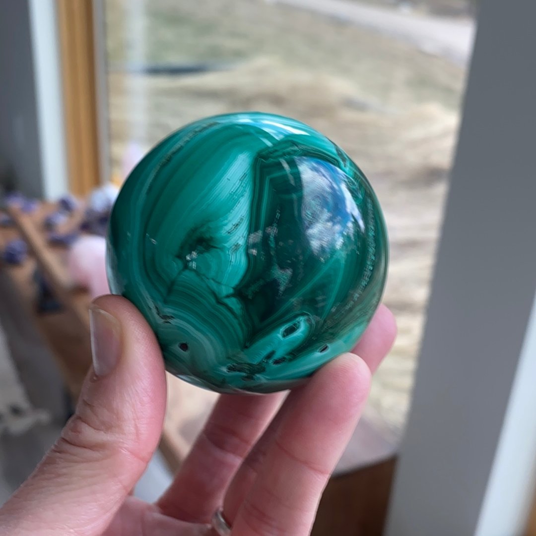 Malachite Sphere - 219 - Starseed Collective