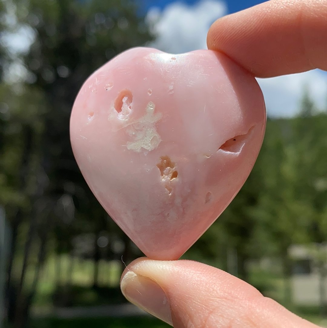 Pink Opal Heart - 21A - Starseed Collective