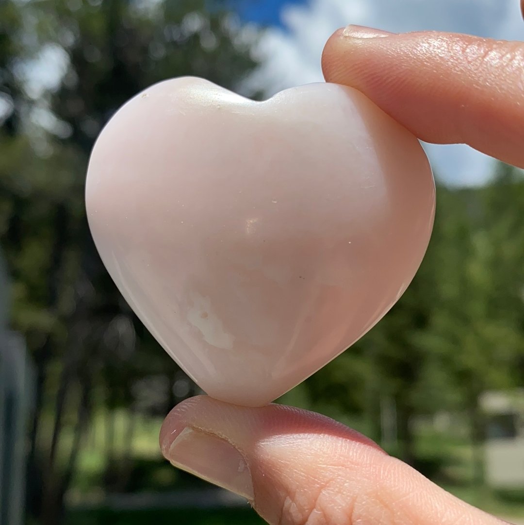 Pink Opal Heart - 24 - Starseed Collective