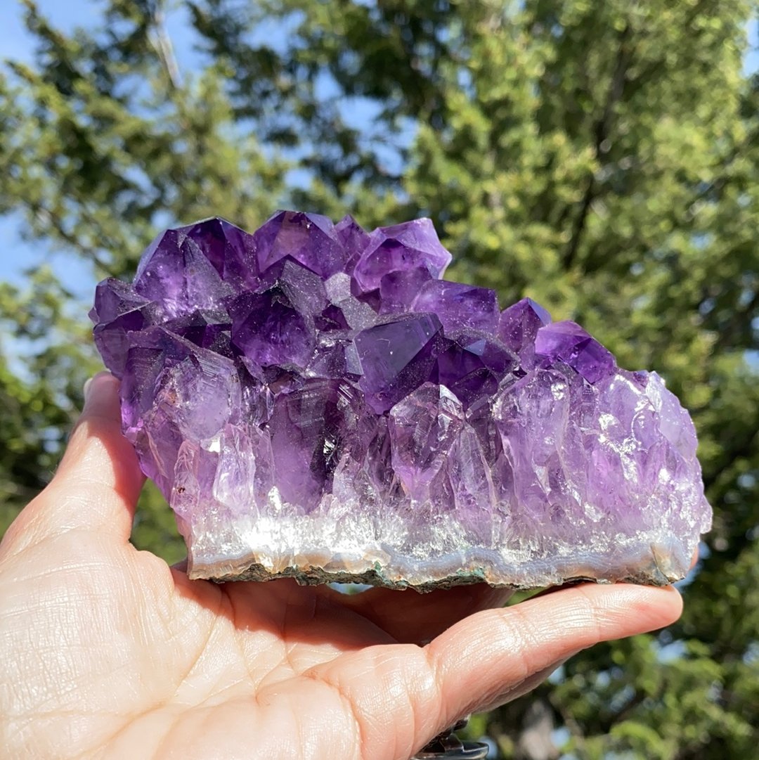 Purple Amethyst Cluster - 206 - Starseed Collective