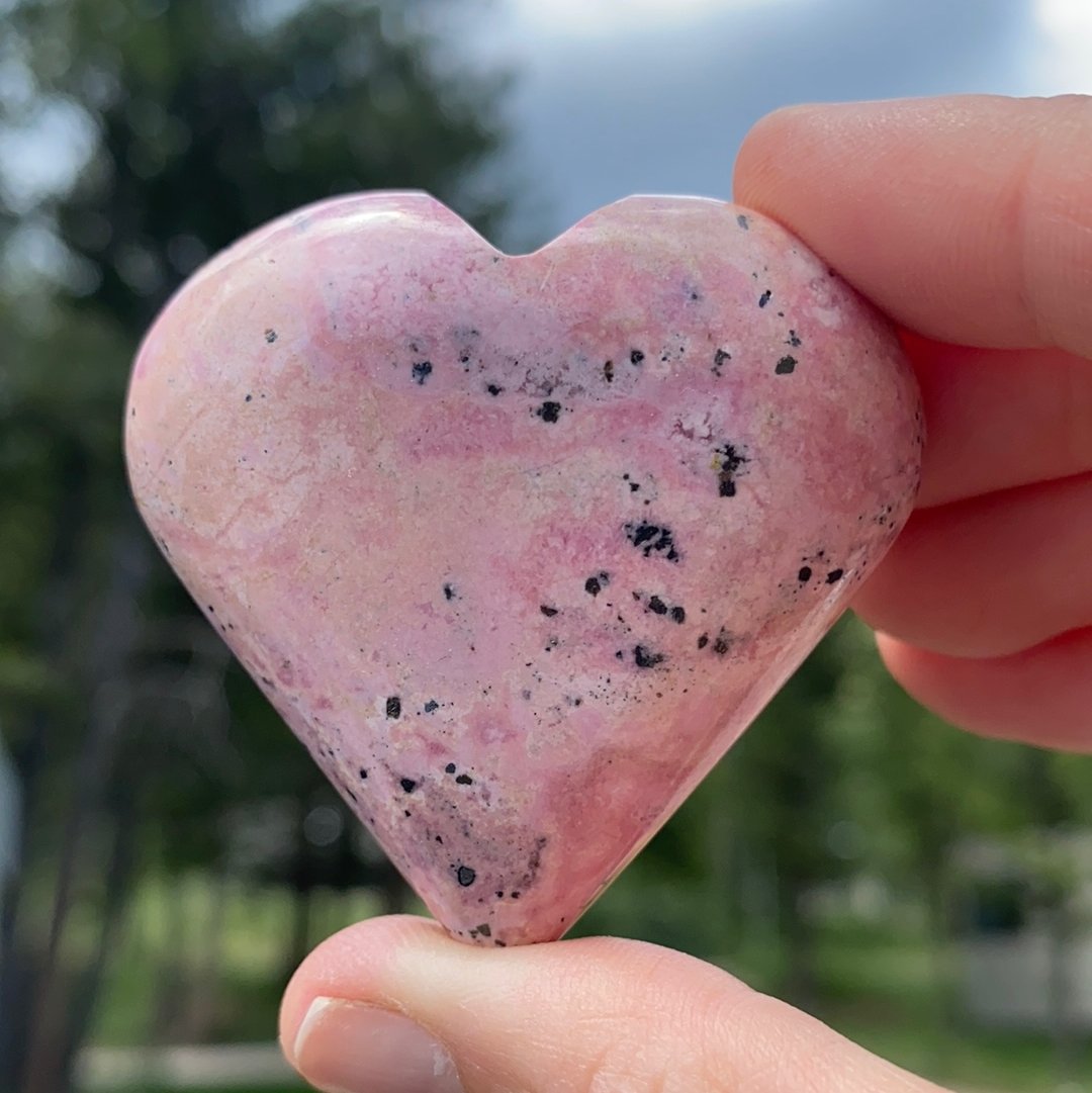 Rhodonite Heart - 21C - Starseed Collective