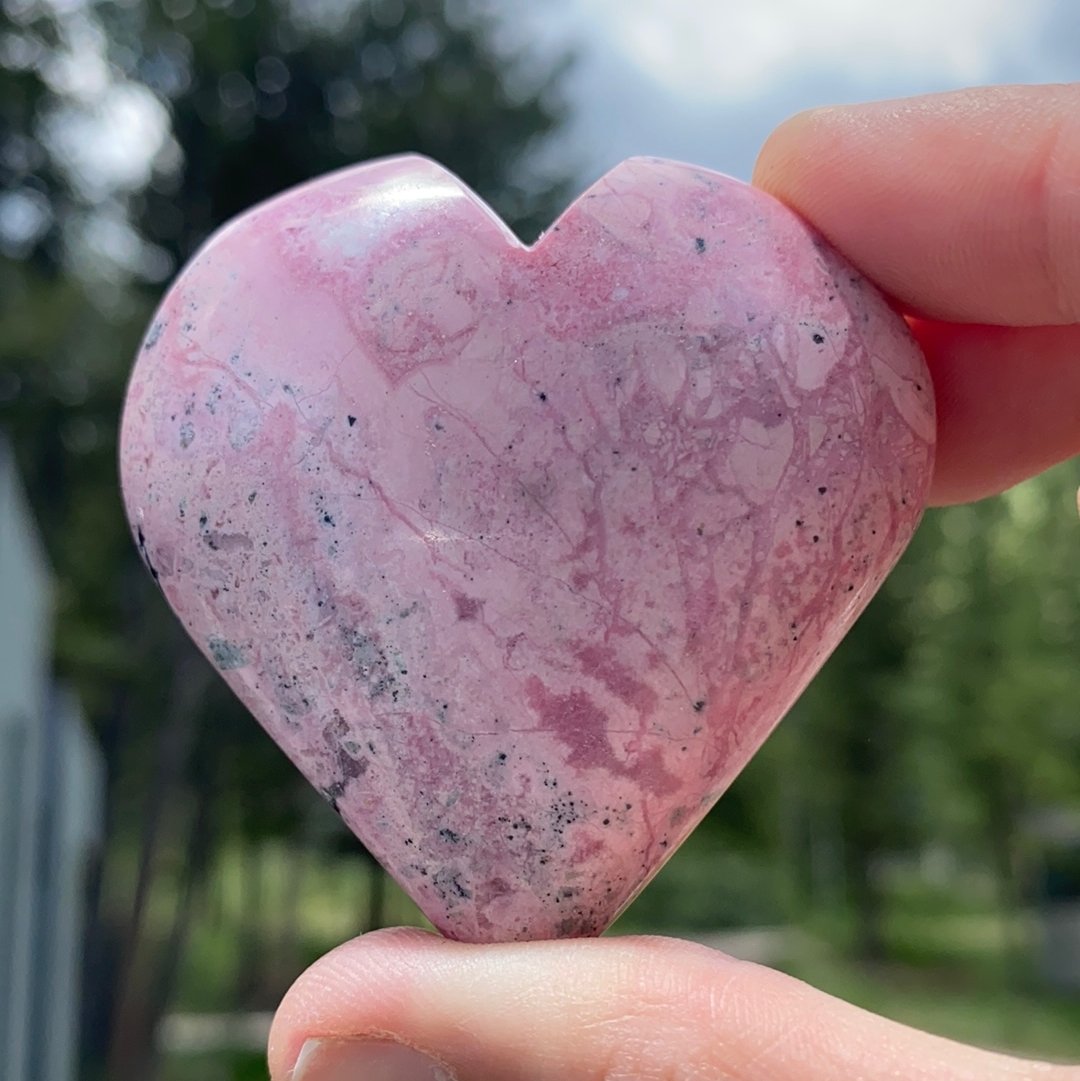 Rhodonite Heart - 31 - Starseed Collective
