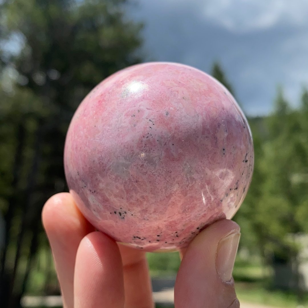Rhodonite Sphere - 72 - Starseed Collective
