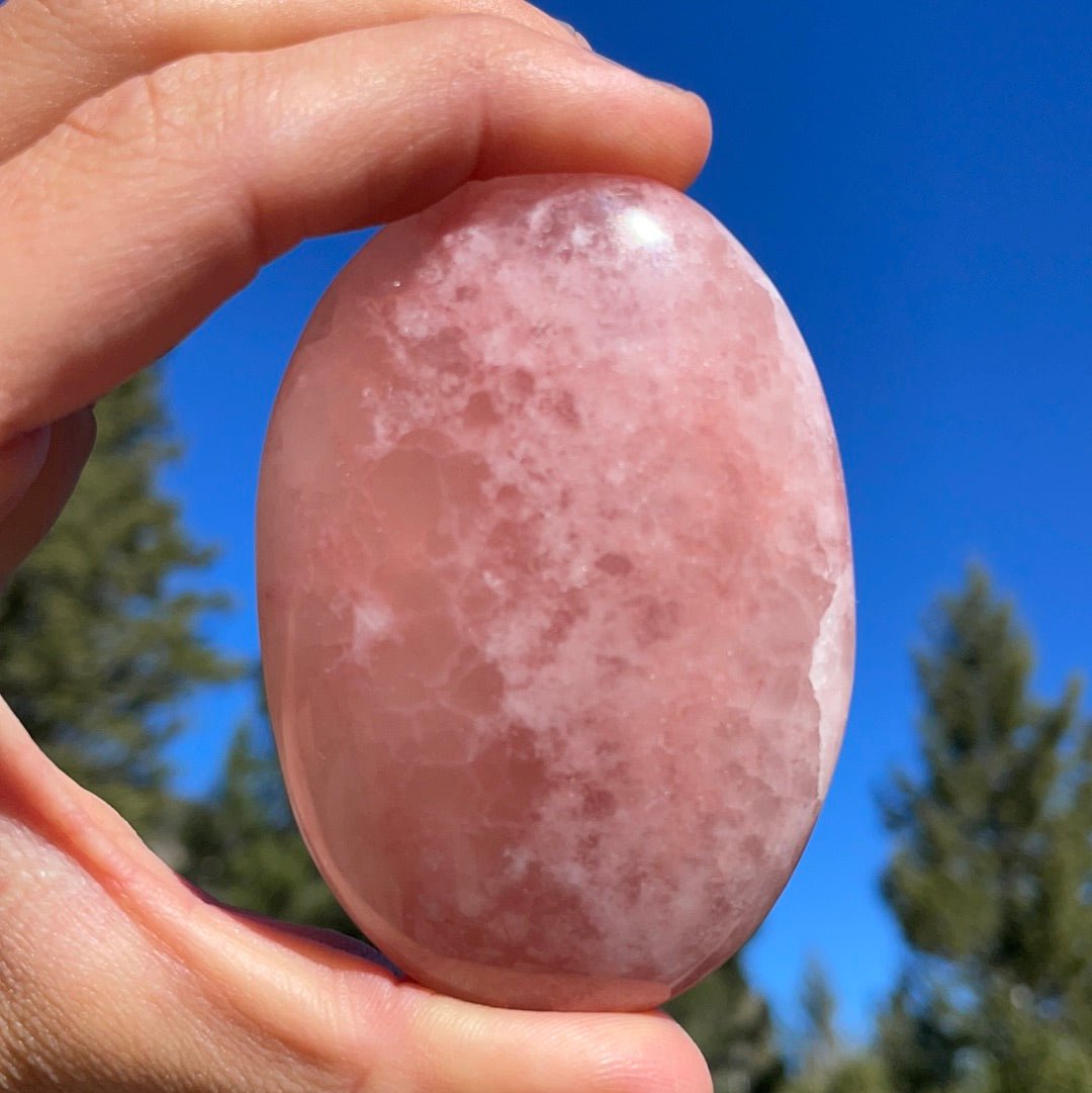 Rose Calcite Palm - 23 - Starseed Collective