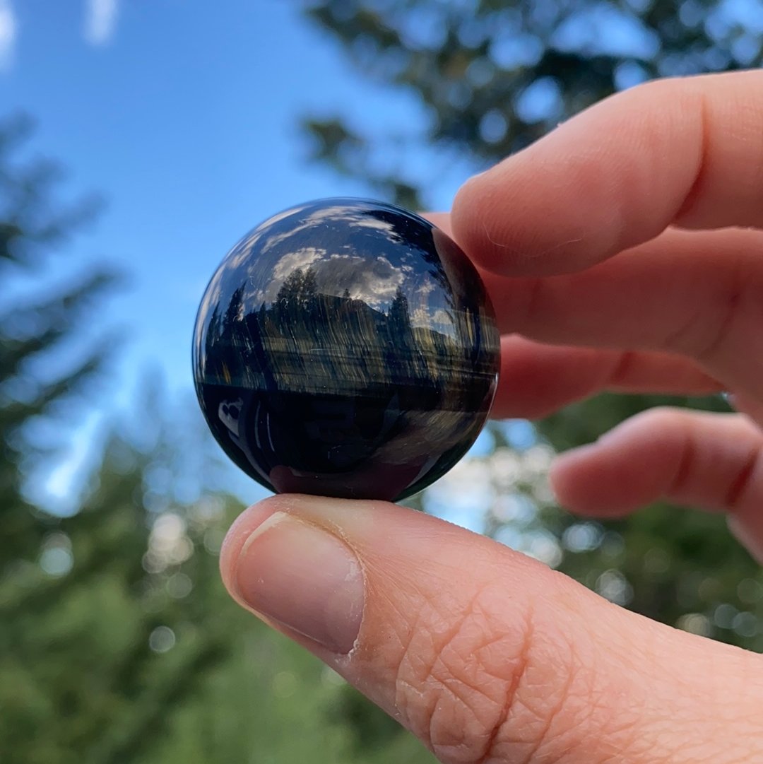 Tiger's Eye Sphere - 16 - Starseed Collective