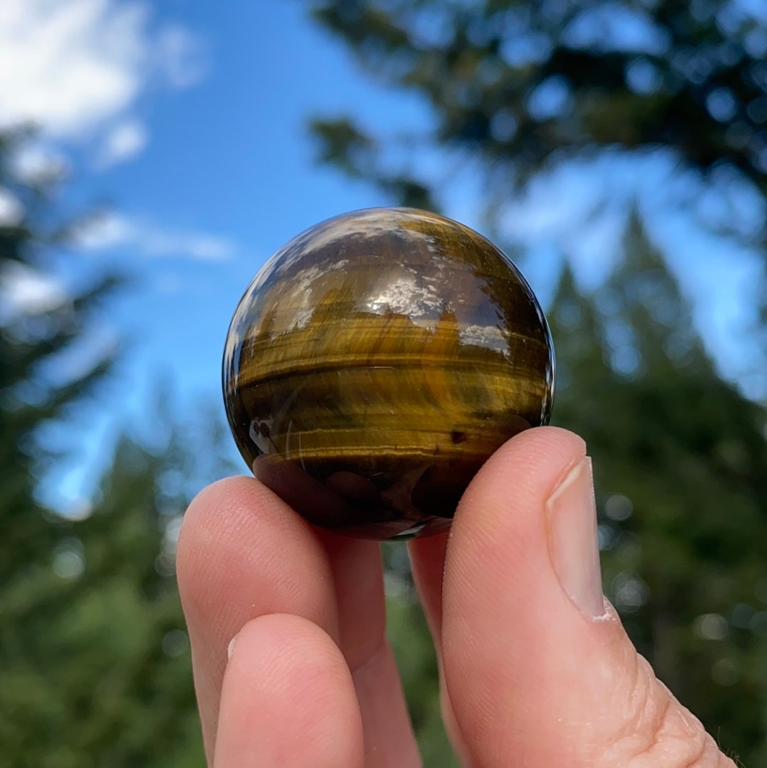 Tiger's Eye Sphere - 18A - Starseed Collective