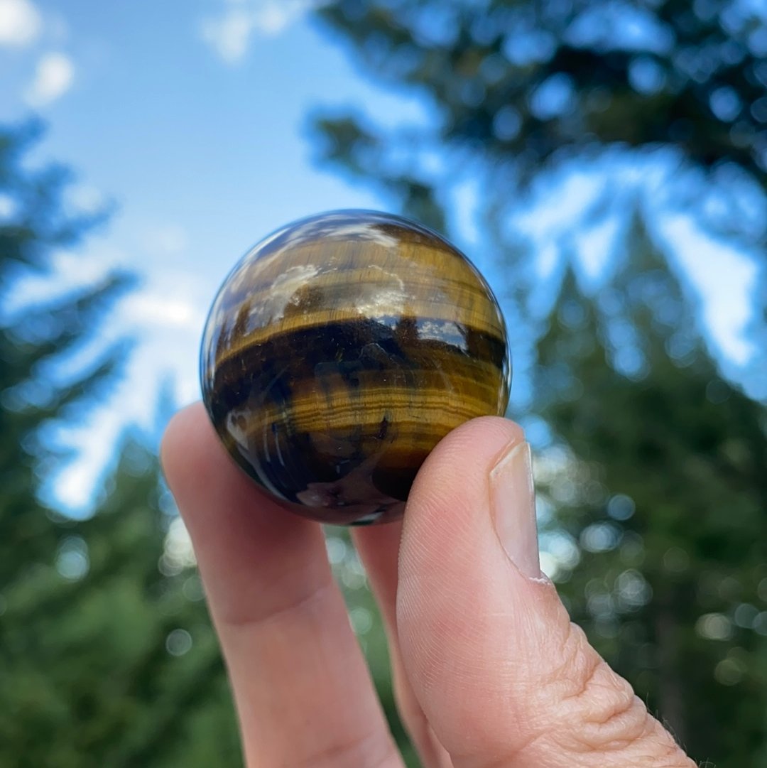 Tiger's Eye Sphere - 20B - Starseed Collective