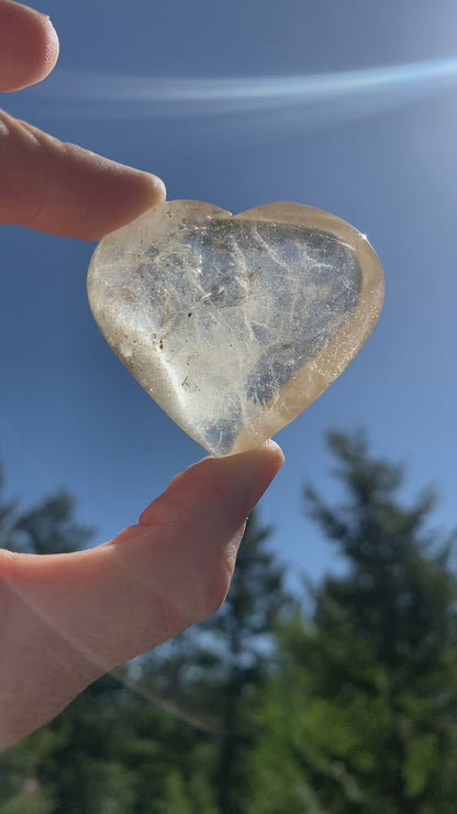 Natural Citrine Heart - 51
