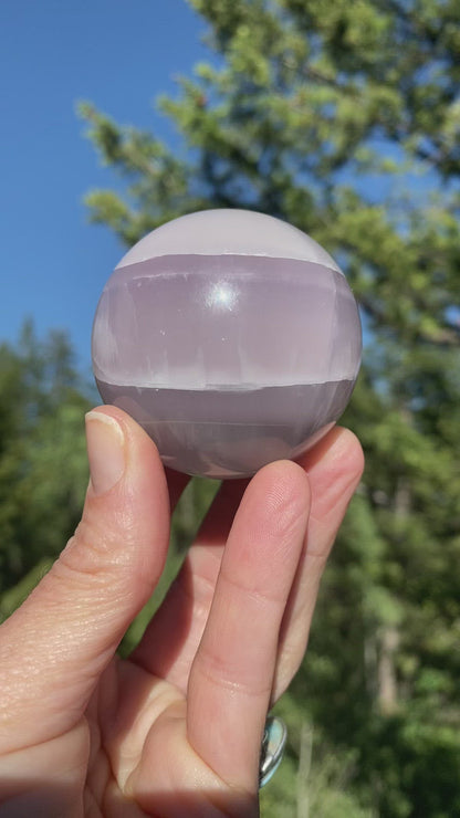Lavender Fluorite Sphere - 60
