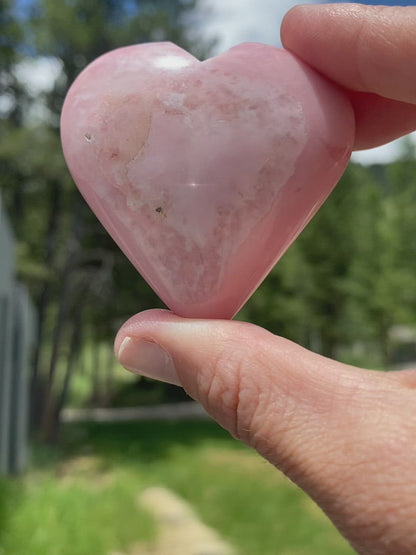 Pink Opal Heart - 45