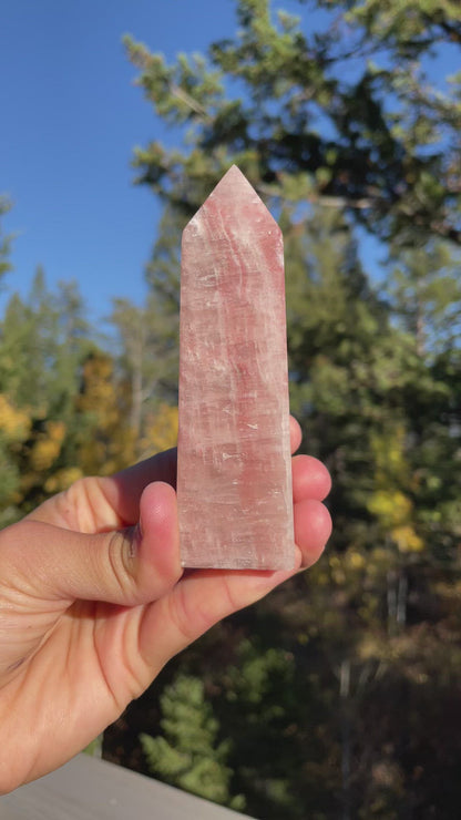 Rose Calcite Tower - 34B