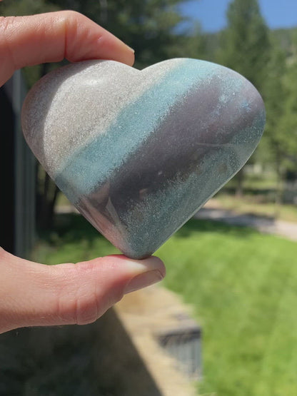 Blue Trolleite Heart - 35