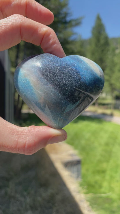 Blue Trolleite Heart - 23B