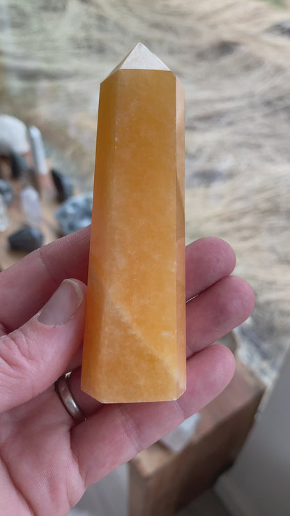 Orange Calcite Tower
