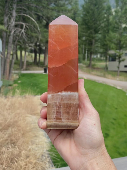 Honey Calcite Tower - 90