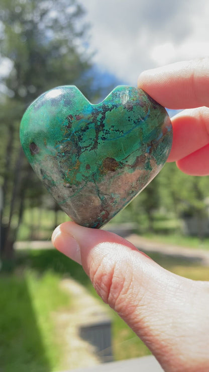 Chrysocolla Heart - 33A