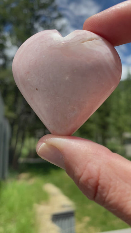 Pink Opal Heart - 30E