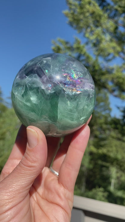 Green Fluorite Sphere - 245