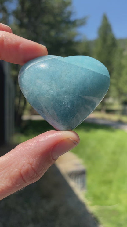 Blue Trolleite Heart - 9