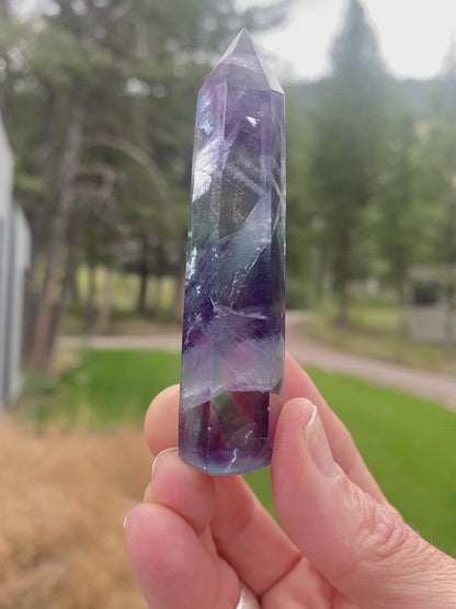 Rainbow Fluorite Tower - 17B