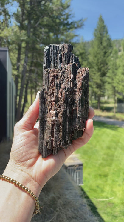 Black Tourmaline with Mica Free Form - 79