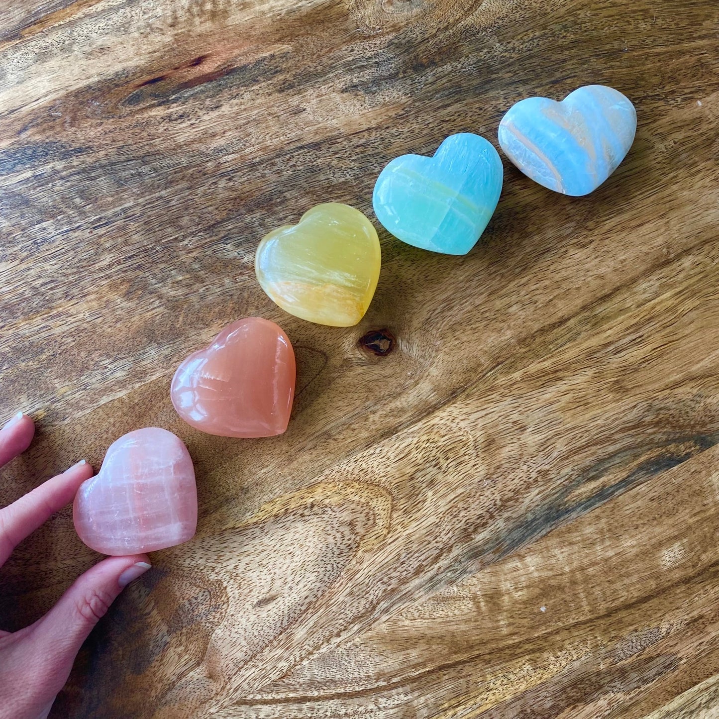 5 Piece Rainbow Heart Set - 77 - Starseed Collective