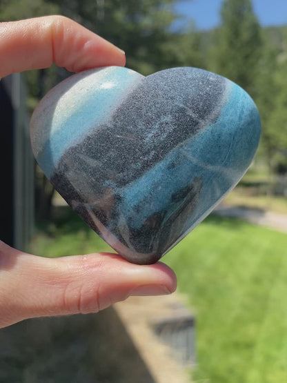 Blue Trolleite Heart - 38