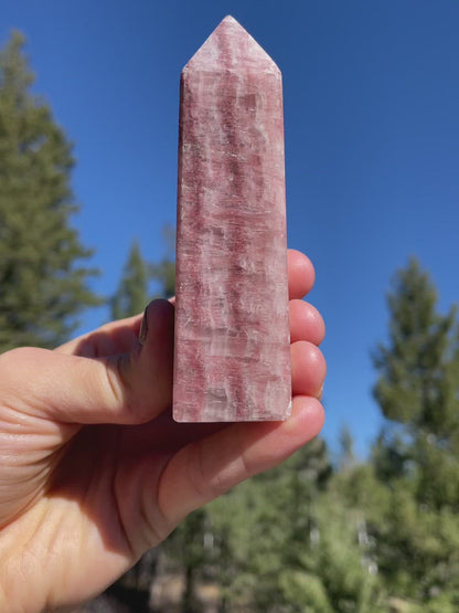 Rose Calcite Tower - 30