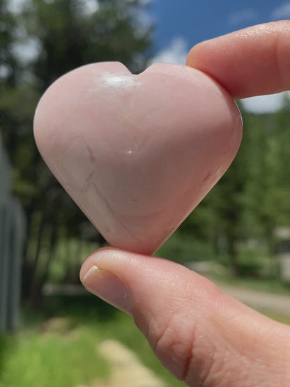 Pink Opal Heart - 33