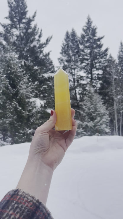 Orange Calcite Tower - 78A