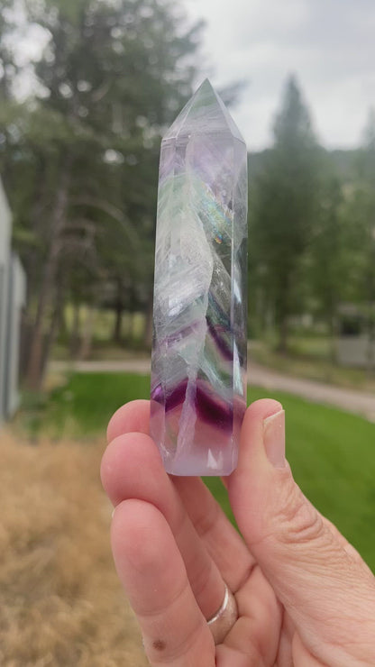 Rainbow Fluorite Tower - 30C