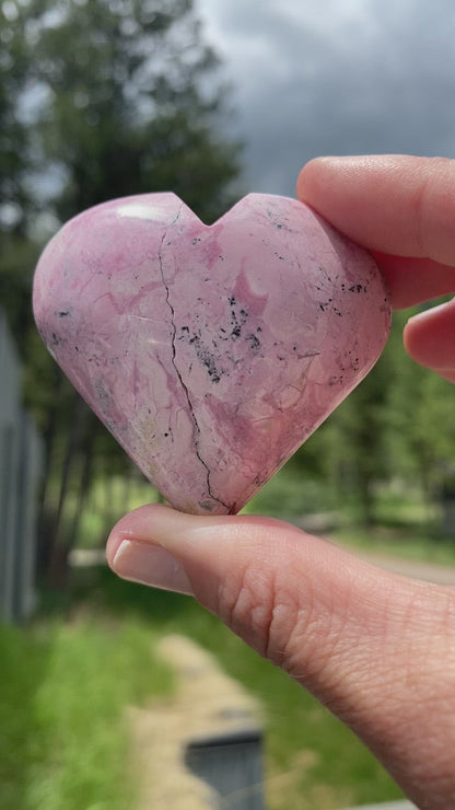 Rhodonite Heart - 27