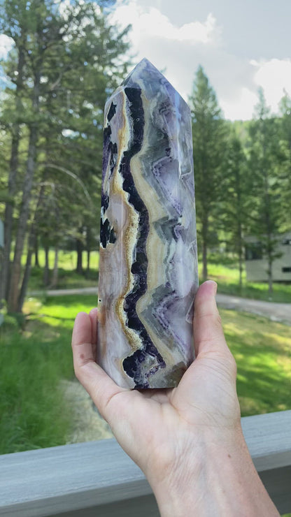 Purple Fluorite Tower - 501