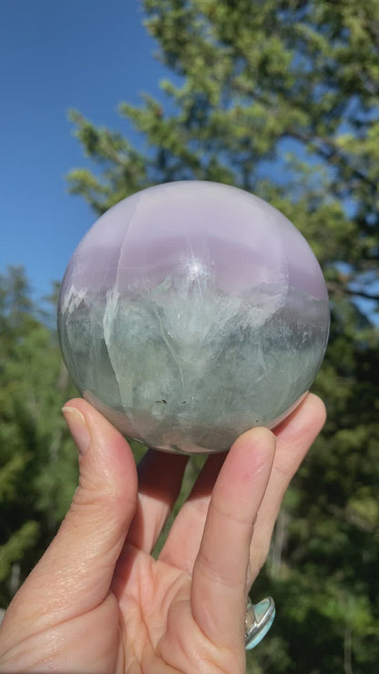 Lavendar Fluorite Sphere - 213