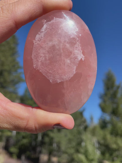 Rose Calcite Palm - 21