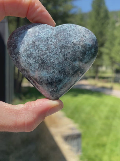 Blue Trolleite Heart - 23A